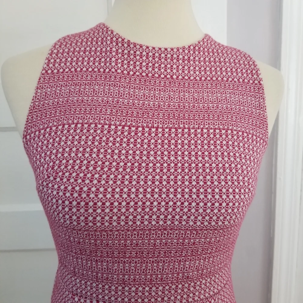 Banana Republic Jacquard Cross Back Dress, Size 0 - Picture 4 of 12